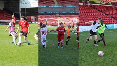 Foundation host a number of activities on Poundland Bescot Stadium pitch!